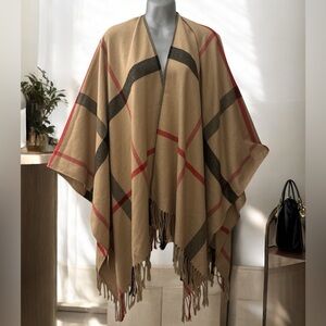 Elegant “Nova Check” Style Large Wrap